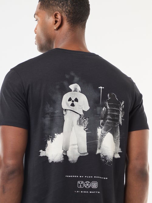 T-shirt 'Regresso ao Futuro' com estampado frente e verso - Kiabi