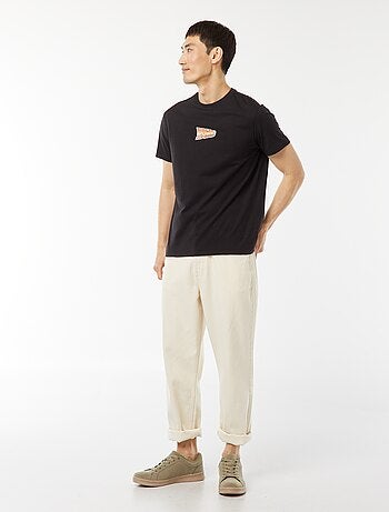 T-shirt 'Regresso ao Futuro' com estampado frente/verso
