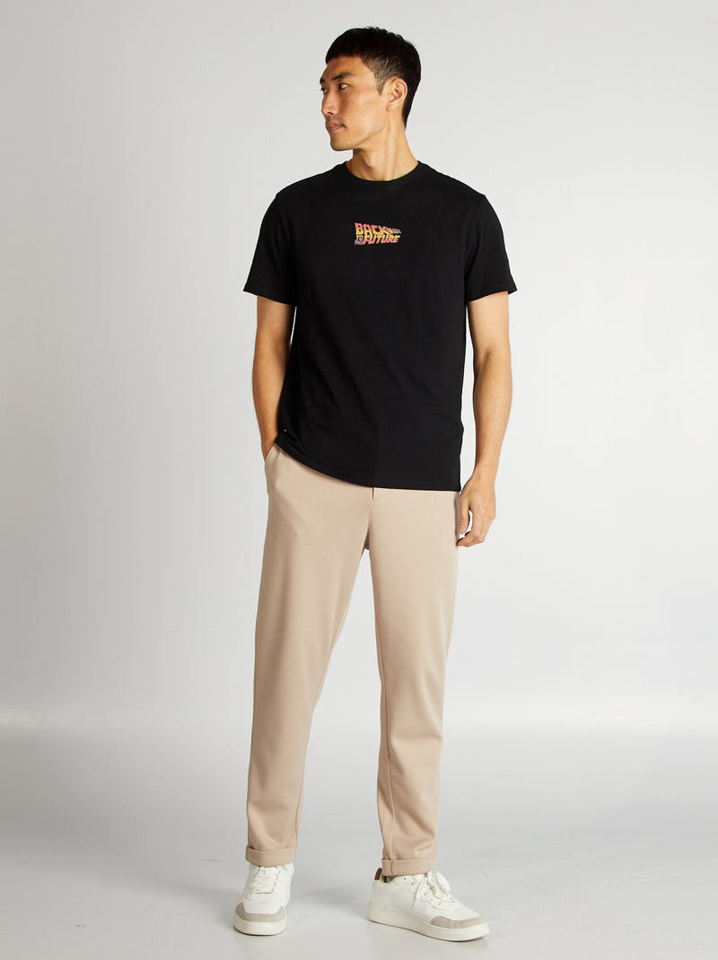 T-shirt 'Regresso ao Futuro' PRETO - Kiabi