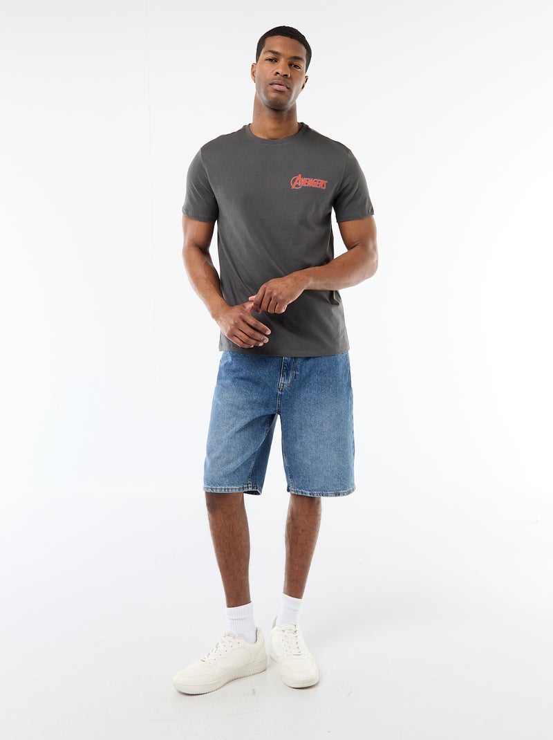 T-shirt regular 'Avengers' Cinza - Kiabi
