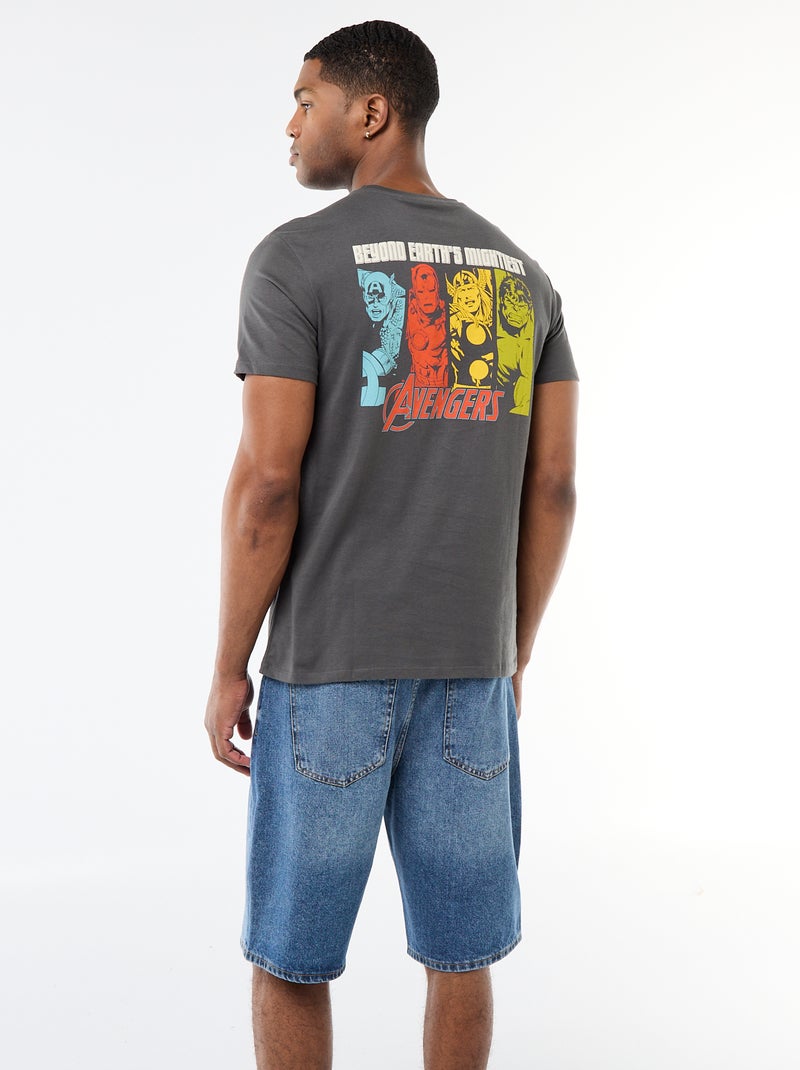 T-shirt regular 'Avengers' Cinza - Kiabi