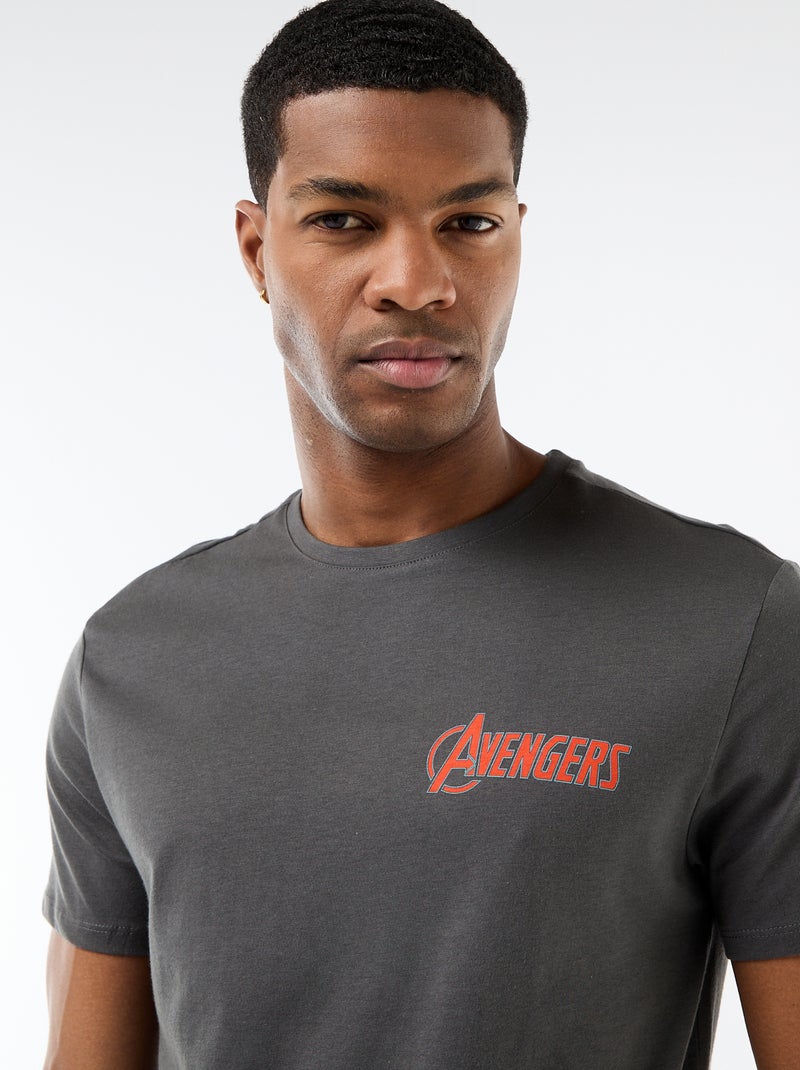 T-shirt regular 'Avengers' Cinza - Kiabi
