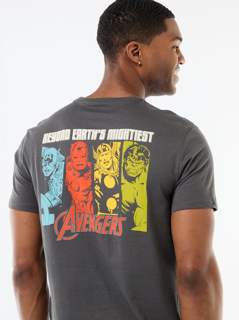 T-shirt regular 'Avengers' Cinza - Kiabi