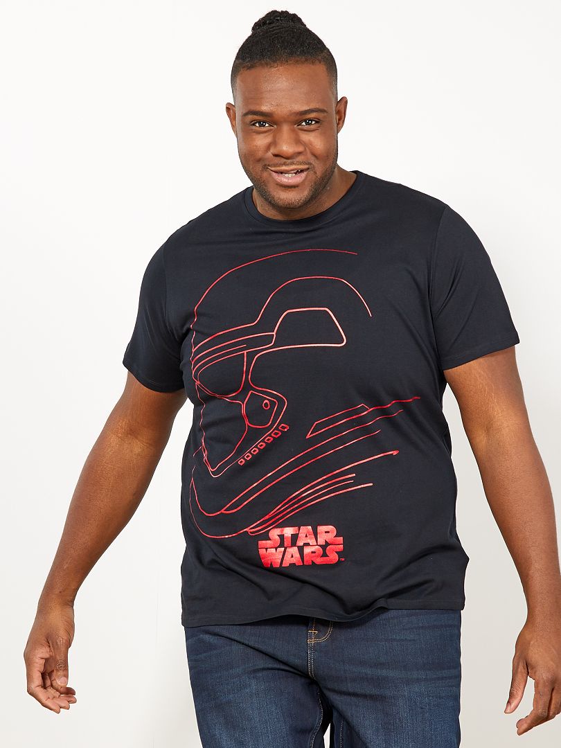 T-shirt regular com estampado 'Stormtrooper' Preto - Kiabi