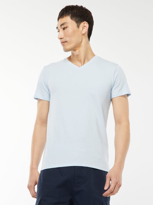 T-shirt regular elástica - Kiabi