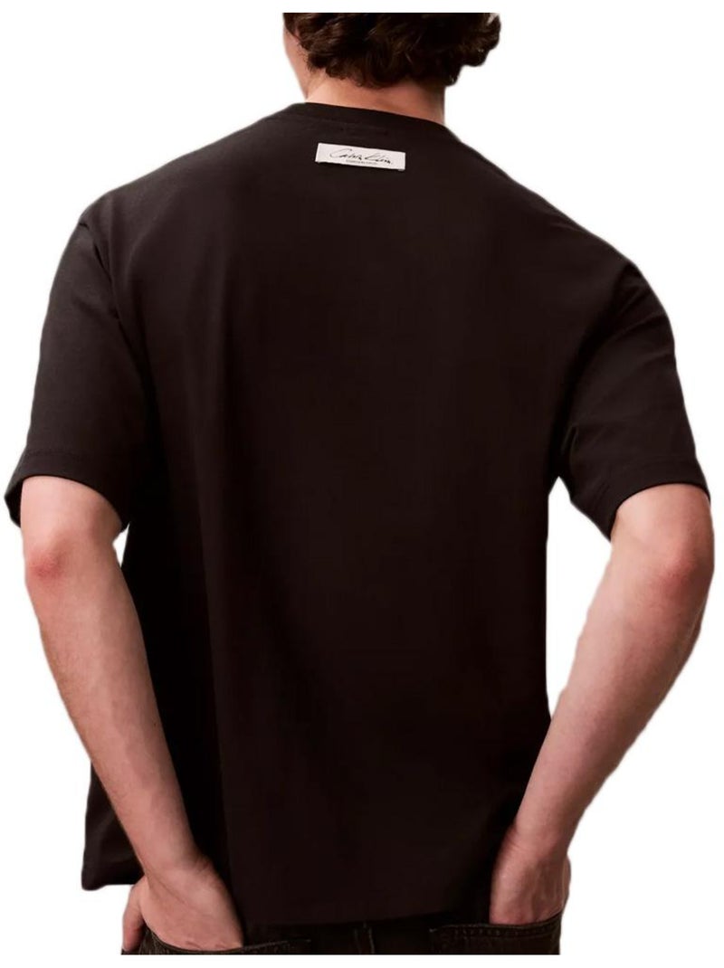 T-shirt Relaxed Calvin Klein Jeans para Homem Preto Preto - Kiabi