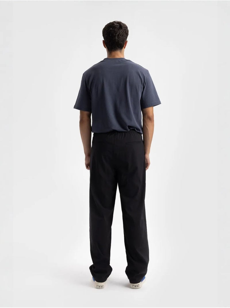 T-shirt relaxed fit com estampado de logótipo e decote redondo giesto Azul-marinho - Kiabi