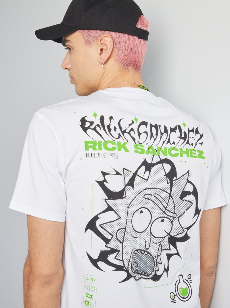 T-shirt 'Rick & Morty' Branco - Kiabi
