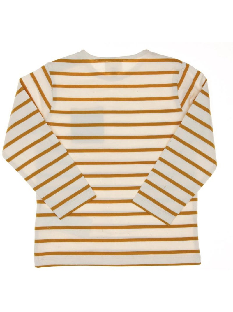 T-shirt riscas amarelas para menino eom loriso Amarelo - Kiabi