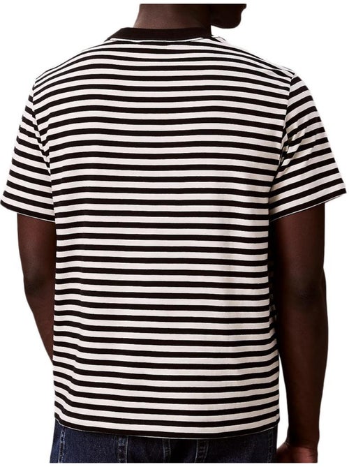 T-shirt riscas preto/cru homem calvin klein jeans - Kiabi T-shirt riscas preto/cru homem calvin klein jeans - Kiabi