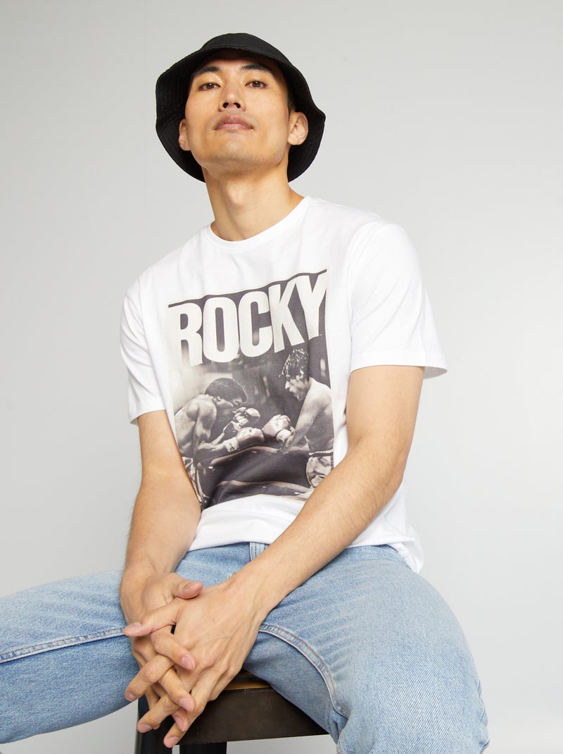 T-shirt 'Rocky Balboa' gola redonda Branco - Kiabi
