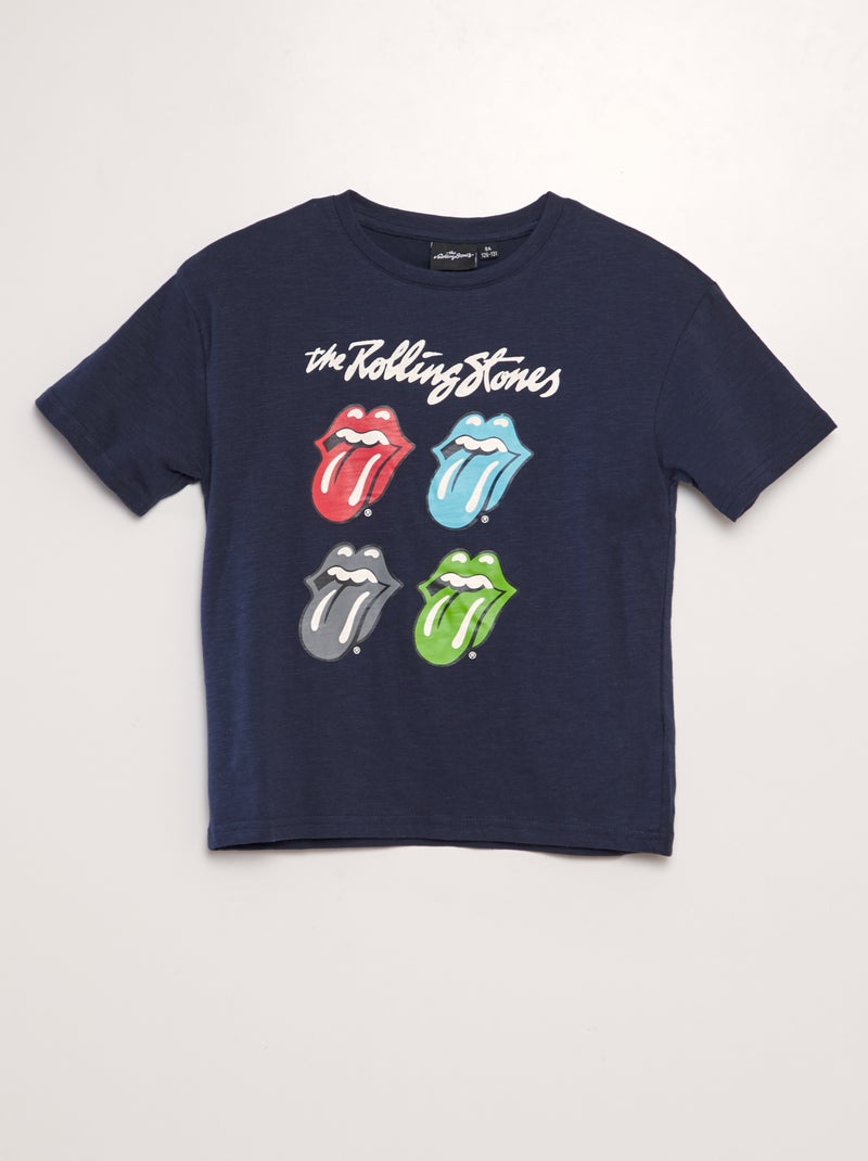 T-shirt 'Rolling Stones' AZUL - Kiabi