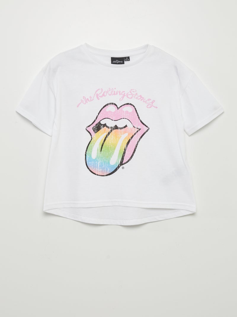 T-shirt 'Rolling Stones' Branco - Kiabi