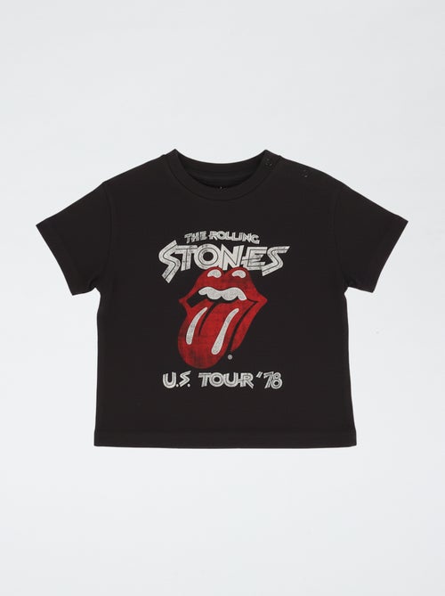 T-shirt 'Rolling Stones' de manga curta - Kiabi