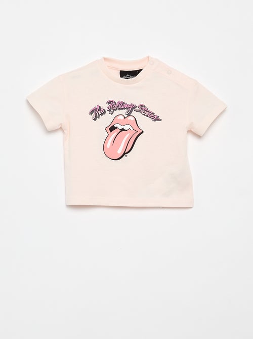 T-shirt 'Rolling Stones' de manga curta - Kiabi