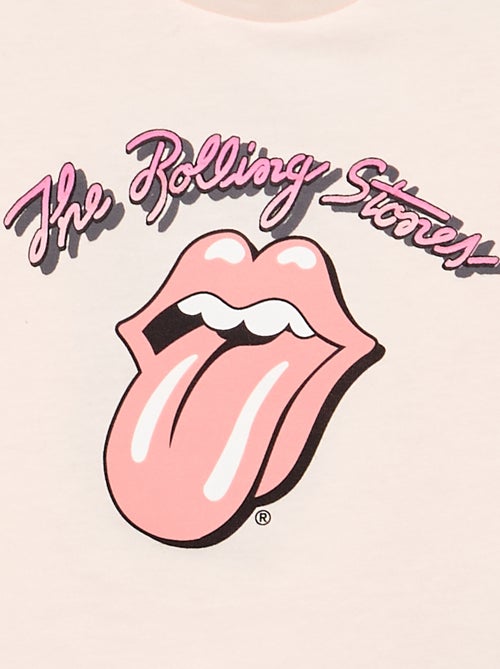 T-shirt 'Rolling Stones' de manga curta - Kiabi