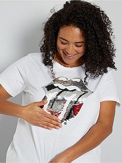 T-shirt 'Rolling Stones' - Kiabi