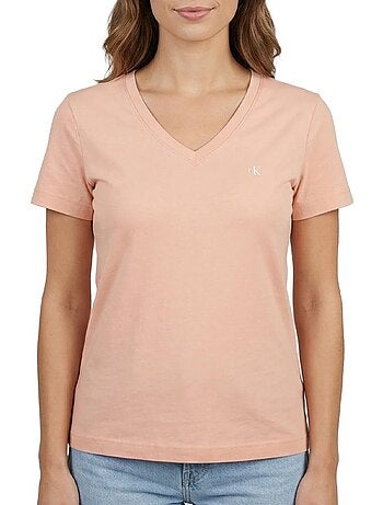T-shirt calvin klein jeans archive lv047b205g preto para mulher