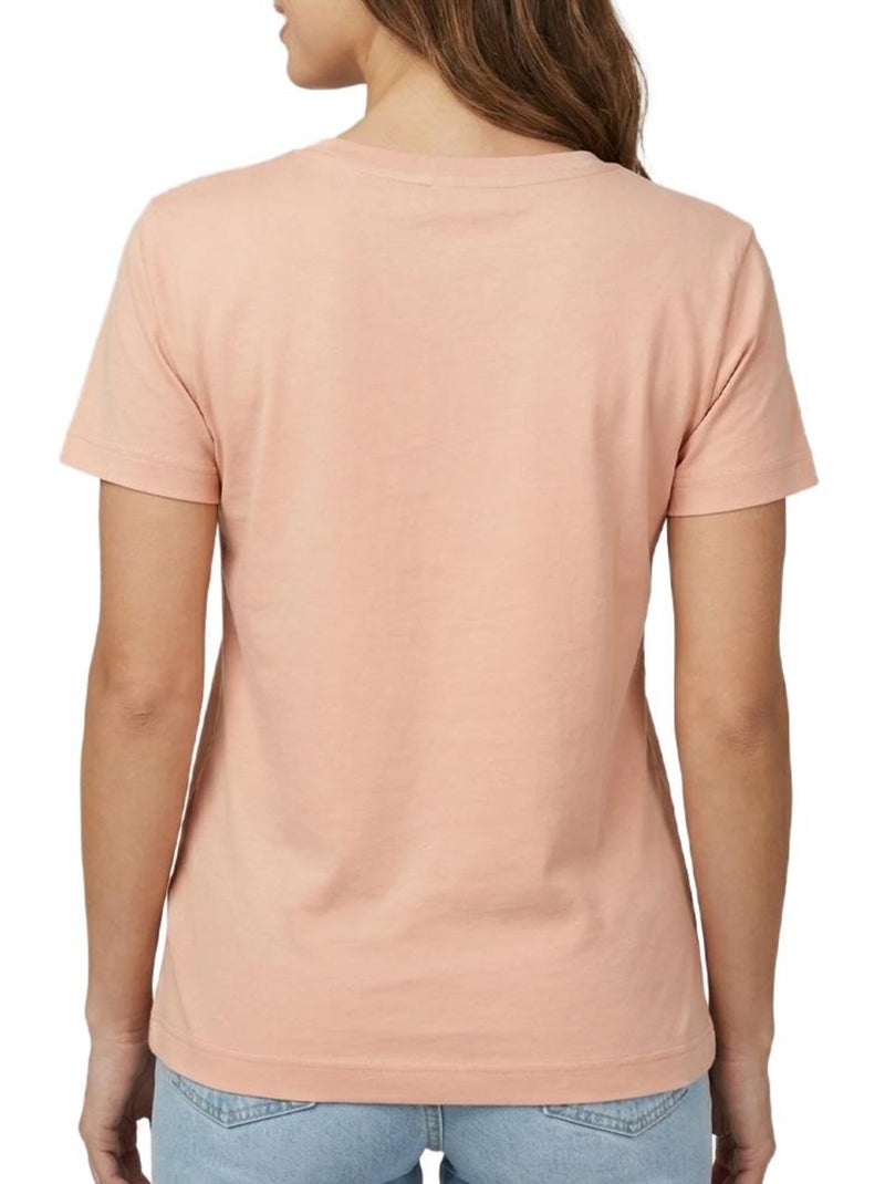 T-Shirt Rosa Calvin Klein Jeans Archive para Mulher LV047B205G Rosa - Kiabi
