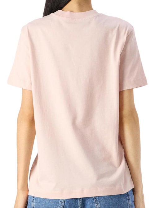T-shirt Rosa Calvin Klein Jeans Bordada para Mulher - Kiabi T-shirt Rosa Calvin Klein Jeans Bordada para Mulher - Kiabi