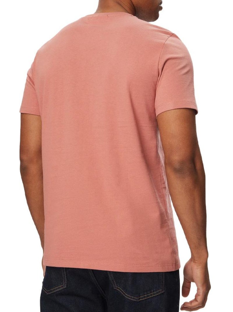 T-Shirt Rosa Calvin Klein Jeans Monogram Clássico para Homem Rosa - Kiabi