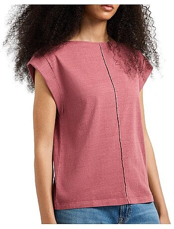 T-shirt rosa cayetana pepe jeans para mulher