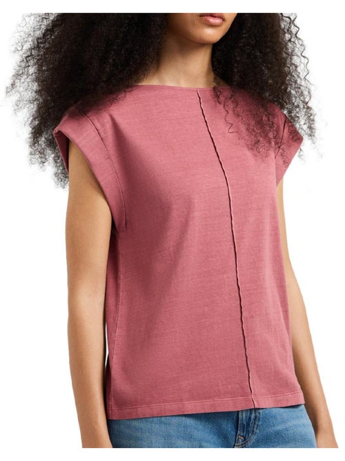 T-shirt rosa cayetana pepe jeans para mulher - Kiabi T-shirt rosa cayetana pepe jeans para mulher - Kiabi
