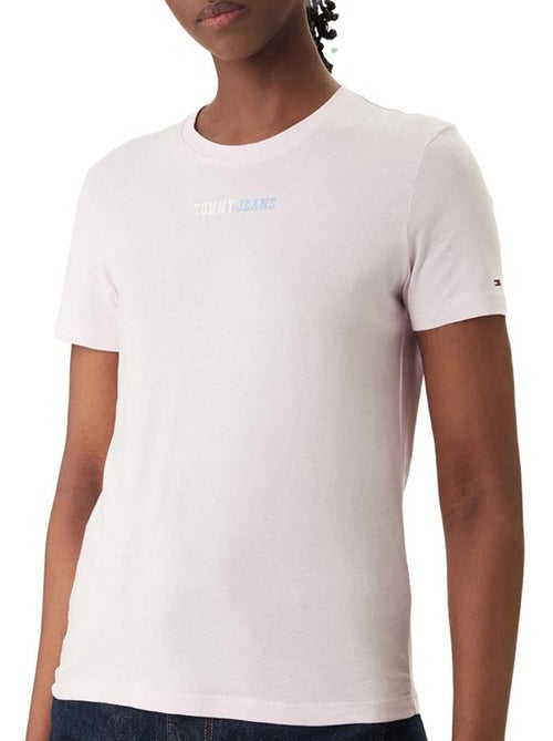 T-Shirt Rosa Claro de Homem Tommy Hilfiger Tjw Reg Essential - Kiabi