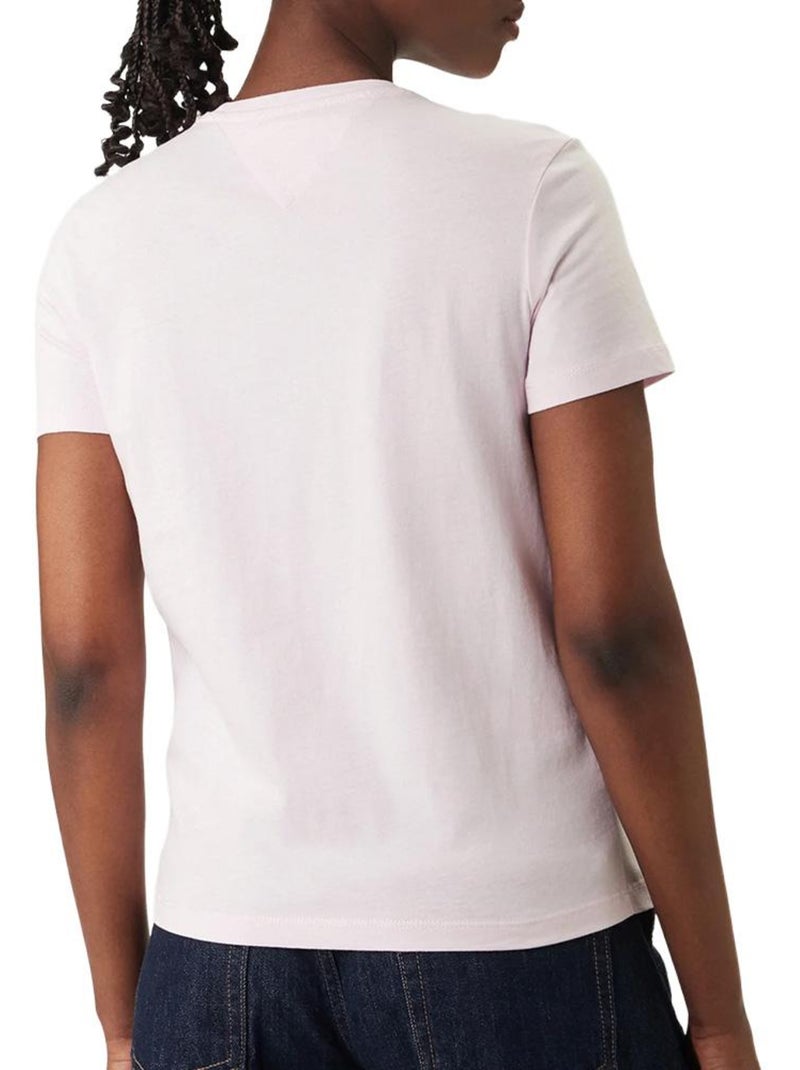 T-Shirt Rosa Claro de Homem Tommy Hilfiger Tjw Reg Essential Rosa - Kiabi
