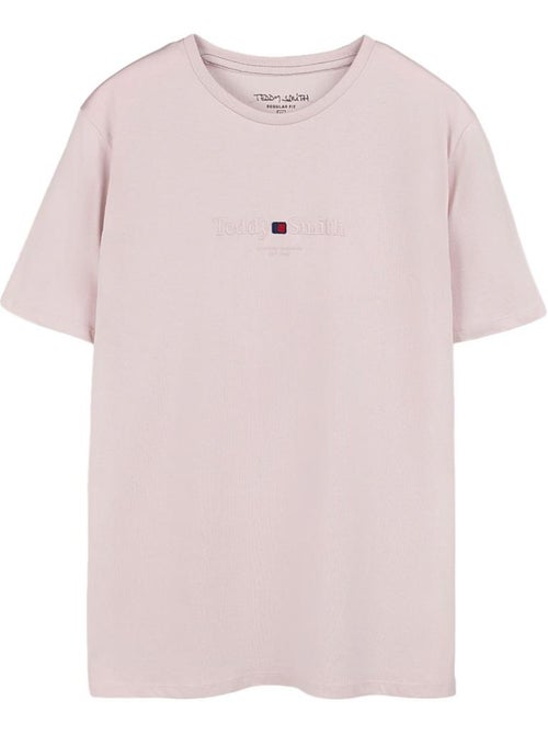 T-shirt rosa claro para homem teddy smith jim - Kiabi T-shirt rosa claro para homem teddy smith jim - Kiabi