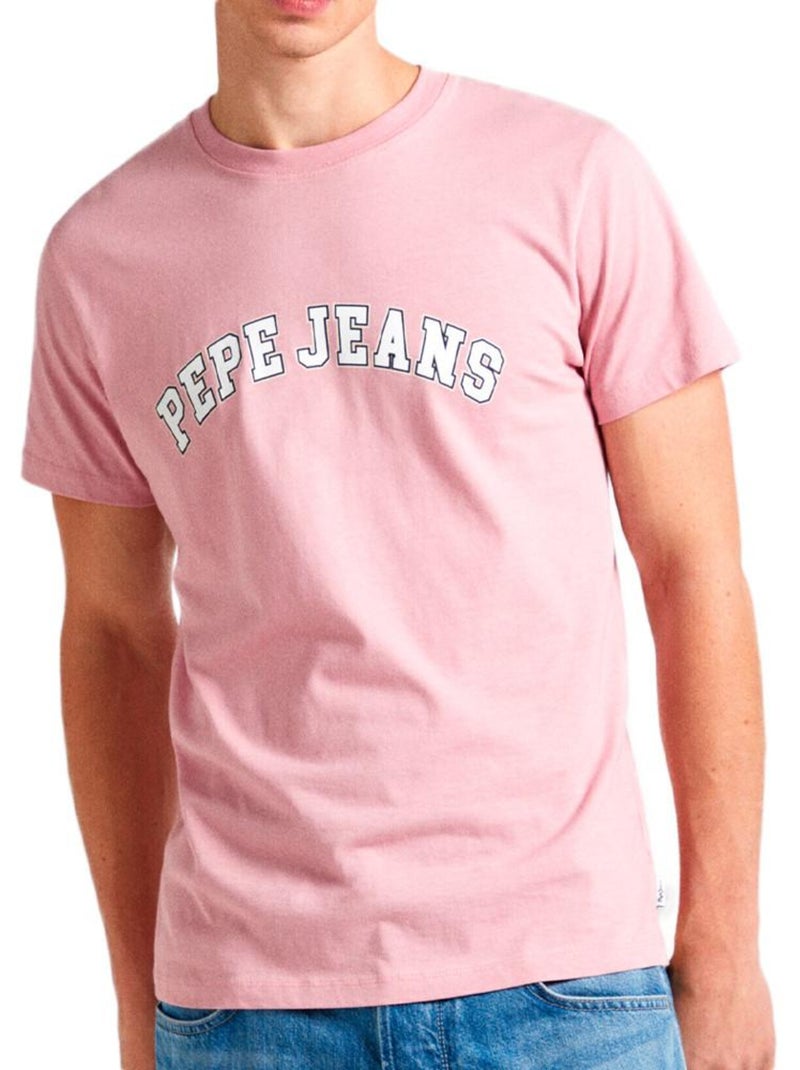 T-shirt Rosa Clement para Homem Pepe Jeans Rosa - Kiabi