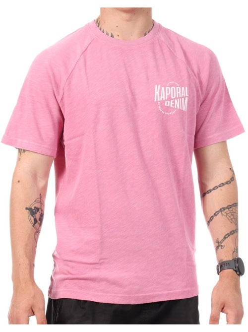 T-Shirt Rosa Kaporal JEALE para Homem - Kiabi T-Shirt Rosa Kaporal JEALE para Homem - Kiabi