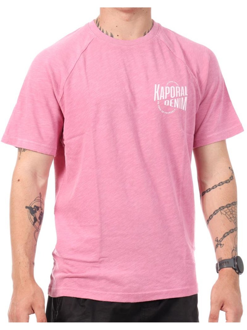 T-Shirt Rosa Kaporal JEALE para Homem Rosa - Kiabi