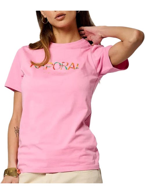 T-shirt Rosa Kaporal VAPORE25 para Mulher - Kiabi T-shirt Rosa Kaporal VAPORE25 para Mulher - Kiabi