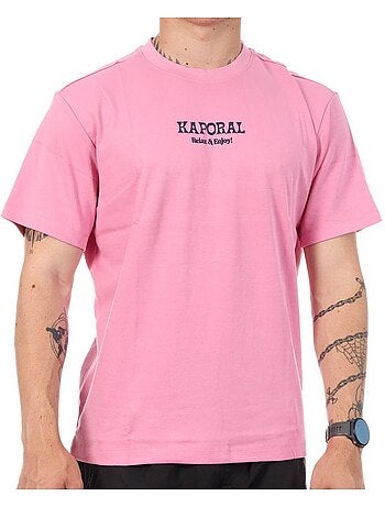 T-Shirt Rosa Masculina Kaporal TYGAE