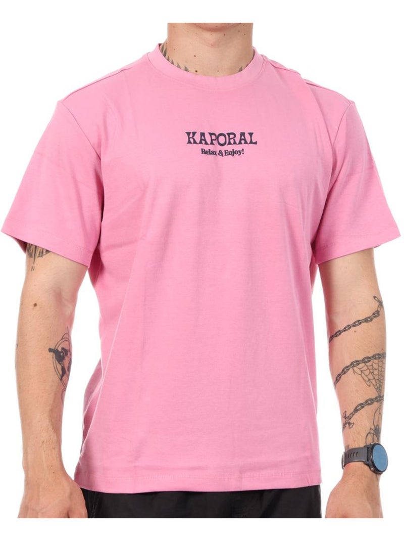 T-Shirt Rosa Masculina Kaporal TYGAE Rosa - Kiabi