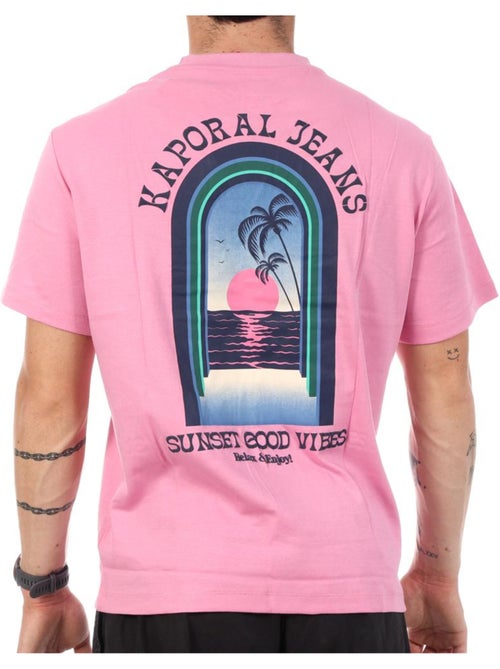 T-Shirt Rosa Masculina Kaporal TYGAE - Kiabi T-Shirt Rosa Masculina Kaporal TYGAE - Kiabi