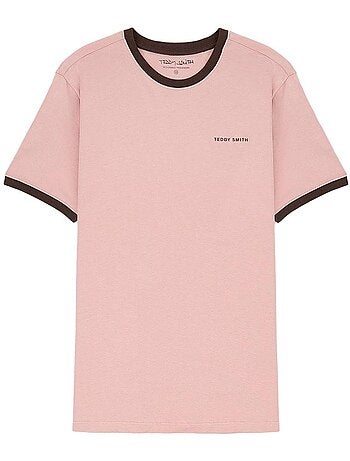 T-shirt rosa masculina teddy smith tee 2
