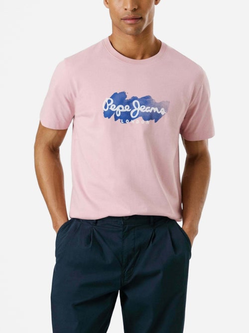 T-shirt Rosa para Homem Pepe Jeans Milton - Kiabi
