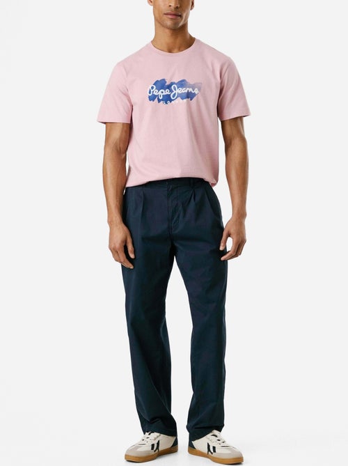 T-shirt Rosa para Homem Pepe Jeans Milton - Kiabi