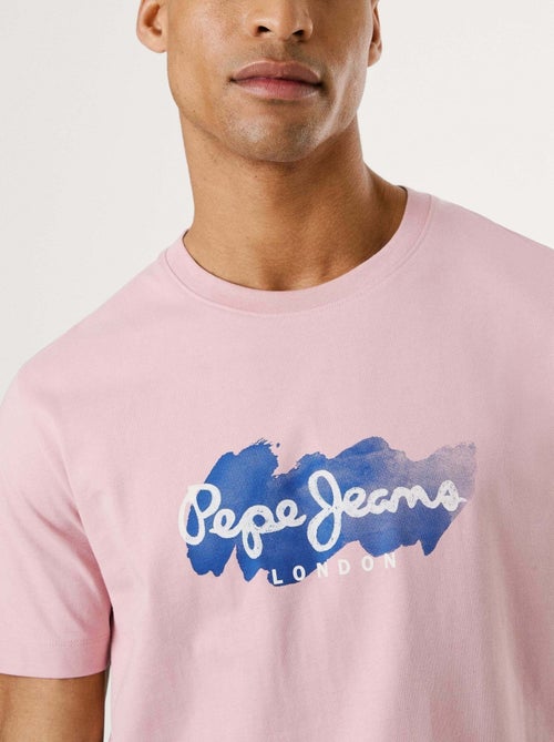 T-shirt Rosa para Homem Pepe Jeans Milton - Kiabi