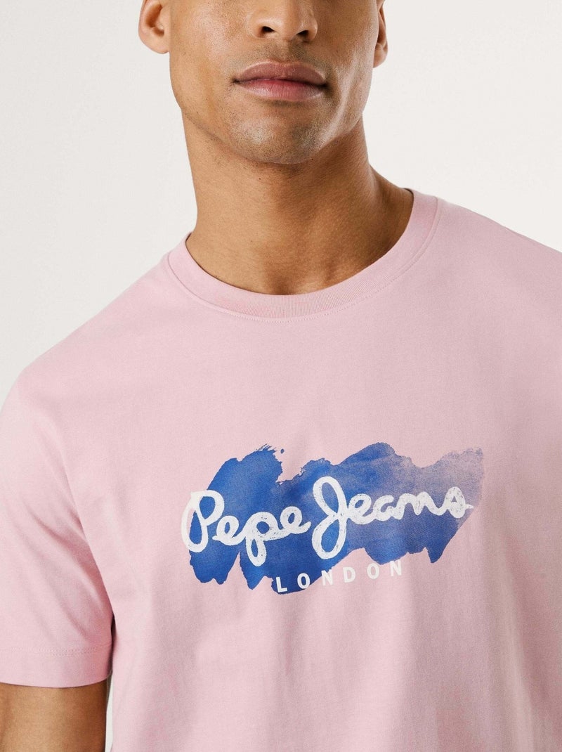 T-shirt Rosa para Homem Pepe Jeans Milton Rosa - Kiabi
