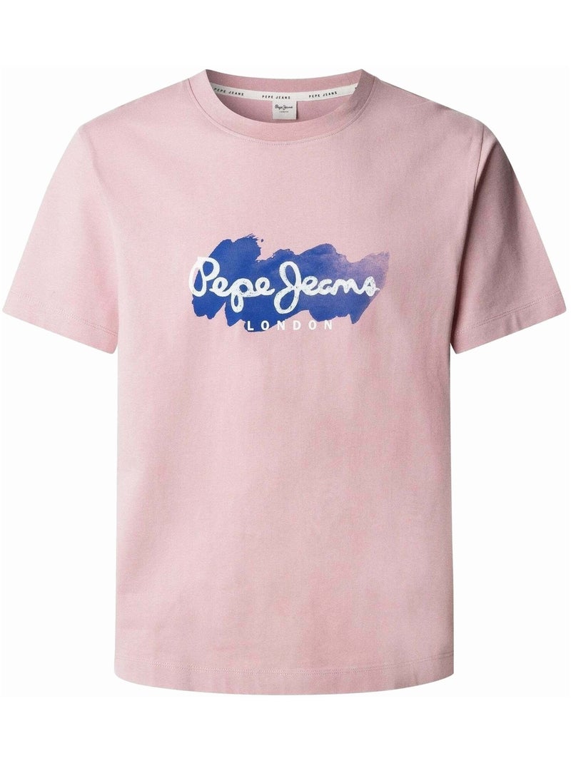 T-shirt Rosa para Homem Pepe Jeans Milton Rosa - Kiabi