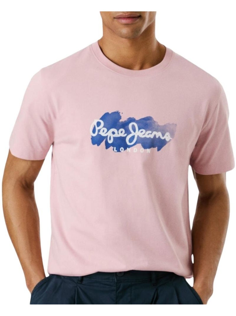 T-shirt Rosa para Homem Pepe Jeans Milton Rosa - Kiabi