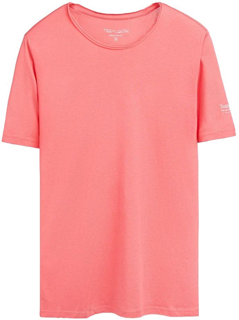 T-shirt Rosa para Homem Teddy Smith T-geo Rosa - Kiabi