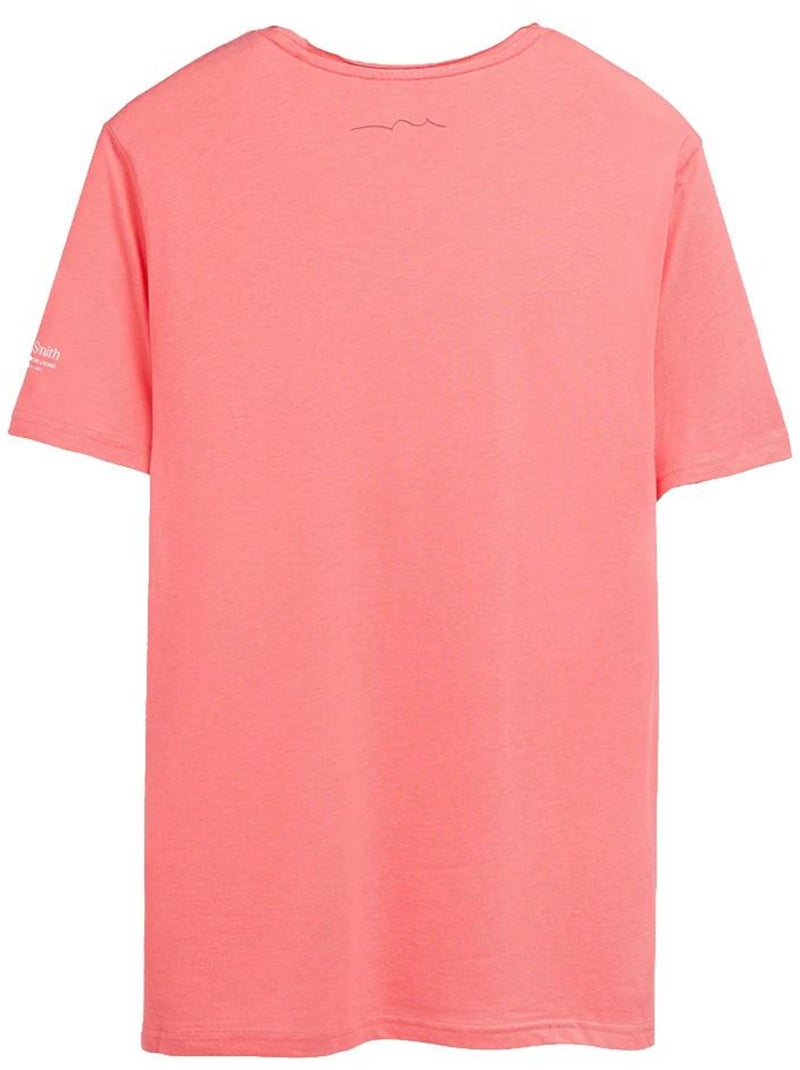 T-shirt Rosa para Homem Teddy Smith T-geo Rosa - Kiabi