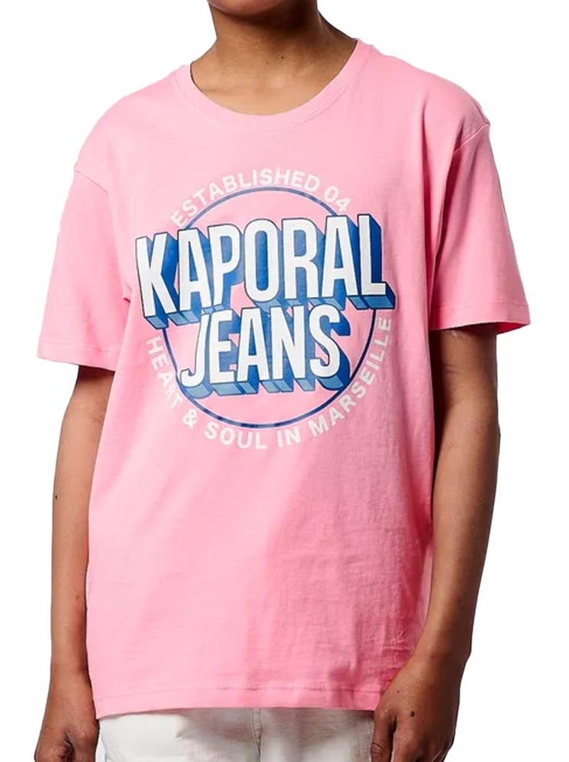 T-shirt Rosa para Menino Kaporal Otler Rosa - Kiabi