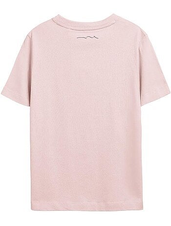 T-shirt rosa para menino teddy smith tim