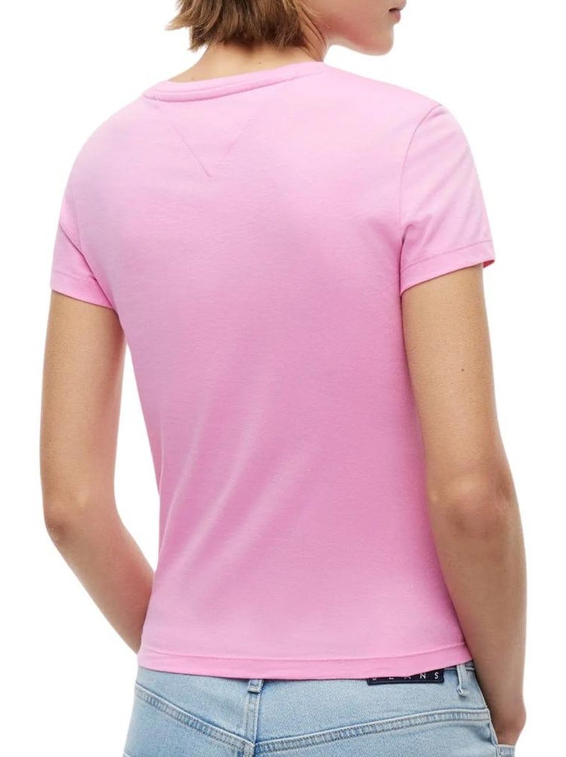 T-shirt Rosa para Mulher Tommy Hilfiger Tjw C Rosa - Kiabi