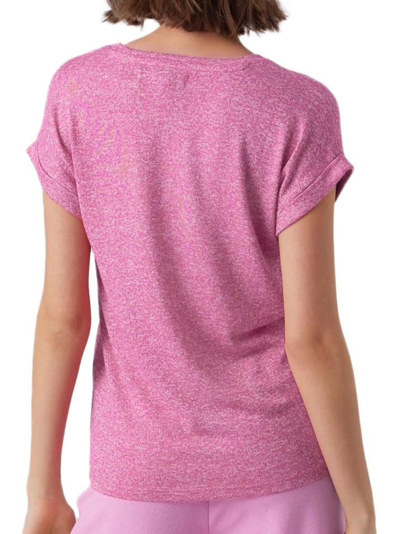 T-Shirt Rosa para Mulher Vero Moda Brianna Rosa - Kiabi